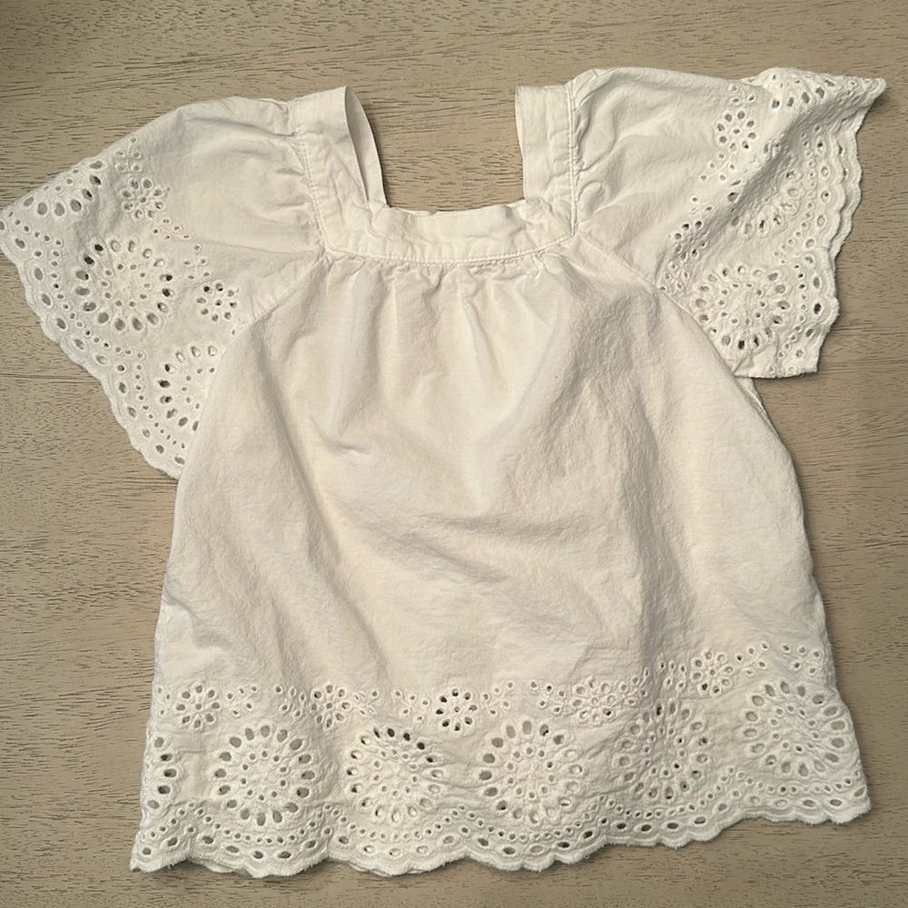 Zara kids white blouse